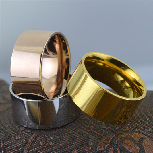 Mens Titanium Steel Ring Heart Shape Retro Geometric Metal Ring Fashion Accessory Silver Gold Rose For Festivals