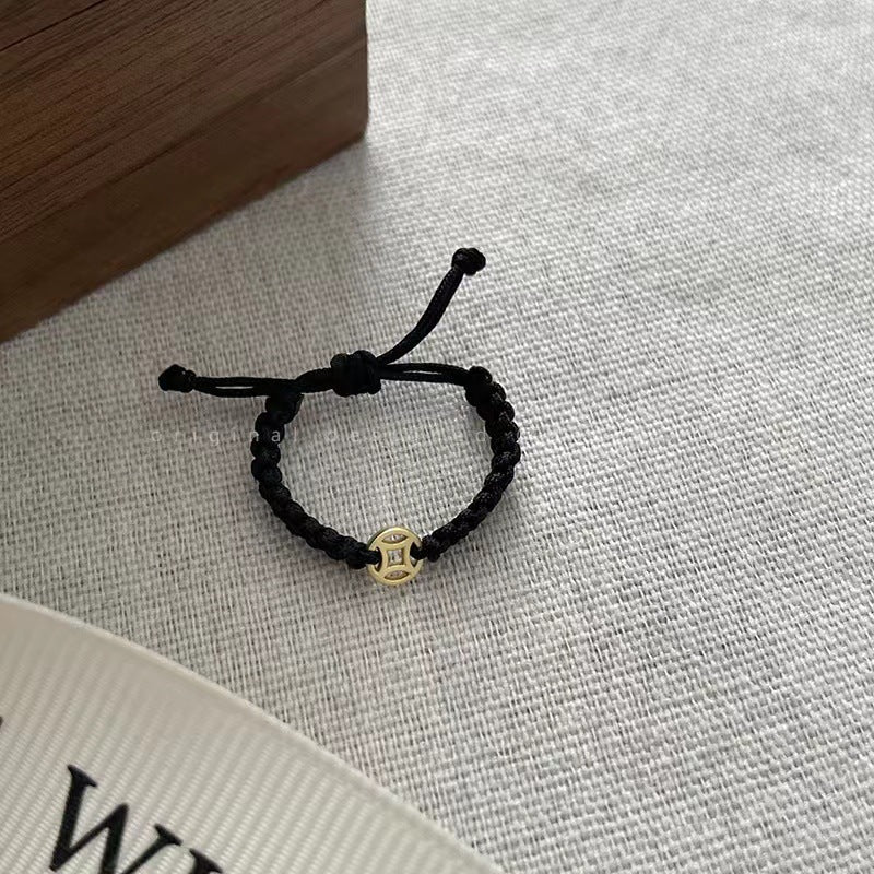 Womens Geometric Alloy Ring Beaded Ring With Rainbow Elements Multi Treasure Design Jewelry Gift For Her Alloy