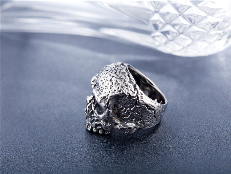 Men's Titanium Steel Ring Gothic Skull Design Fashion Jewelry Biker Ring for Men Vintage Ring Cool Ring Statement Ring Gift for Him Ring Band