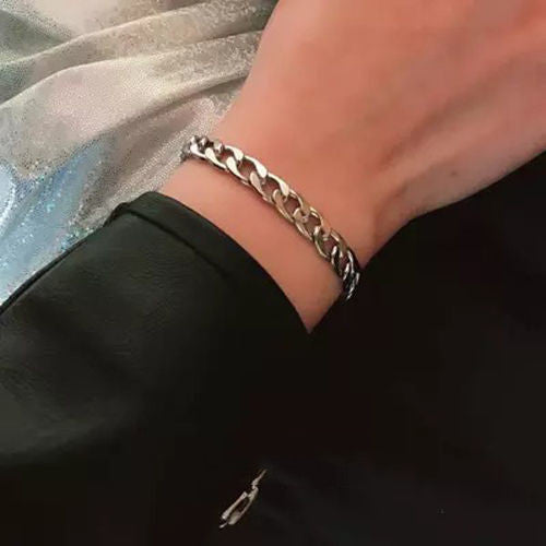 Twisted Rope Bracelet Fox Tail Claw Adjustable Steel Color