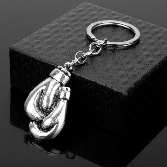Womens Boxing Gloves Keychain Electroplated Alloy Pendant European American Style Gift for Women Elegant Style