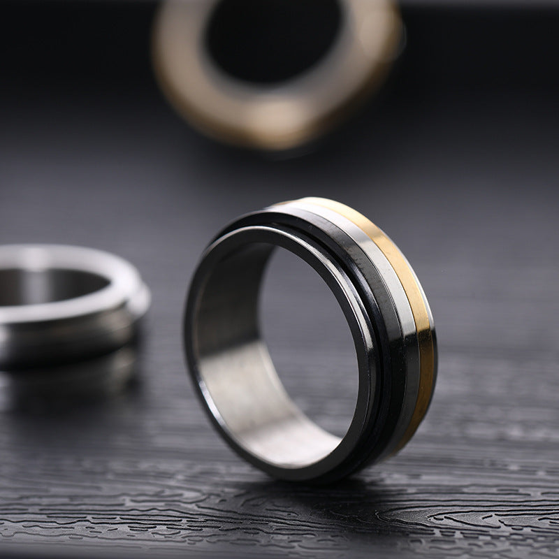 Couple Rings For Men And Women Simple Stainless Steel Rings An Unique Three Sided Geometry Design High Quality