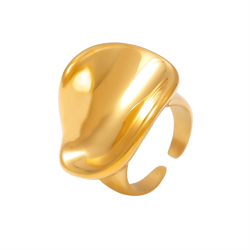 18K Gold Cold Style Mirror Jewelry