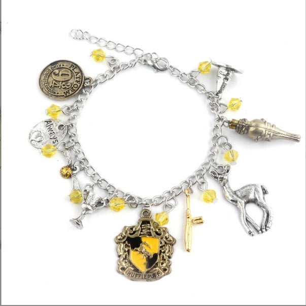 Cartoon Character Bracelet With Faux Gemstones Alloy Electroplated Vintage Style For Women Retro Style Jewelry