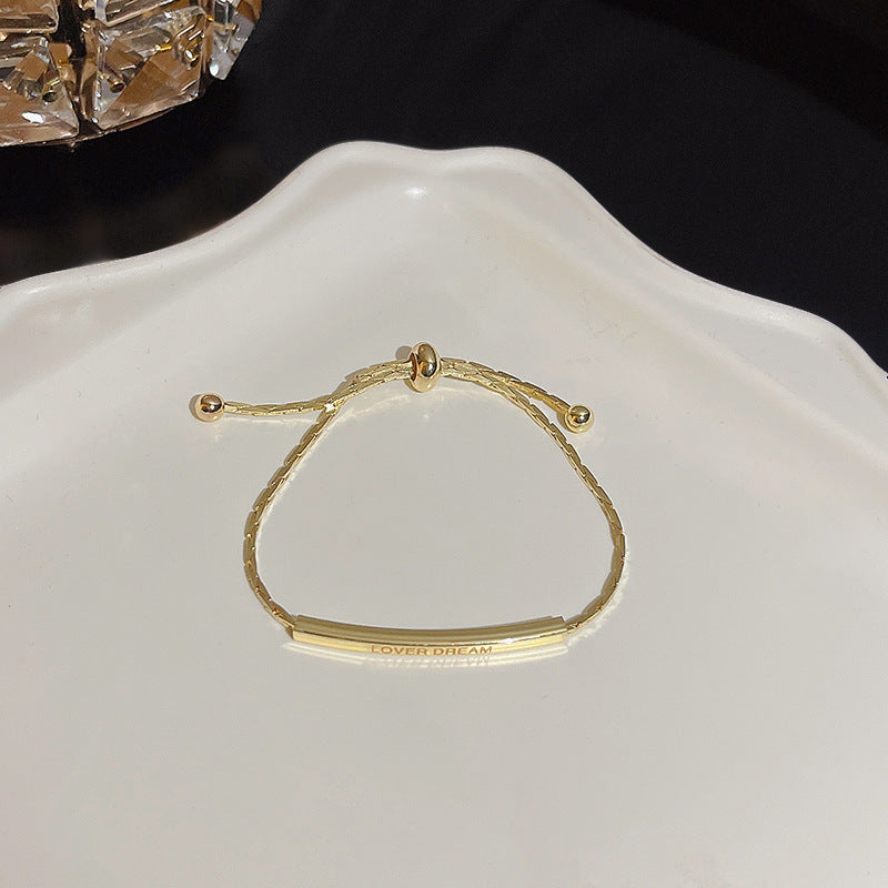 Womens Copper Bracelet With Zircon Flower Pearl Elegant Electroplated Bracelet Affordable Jewelry Gift For Her