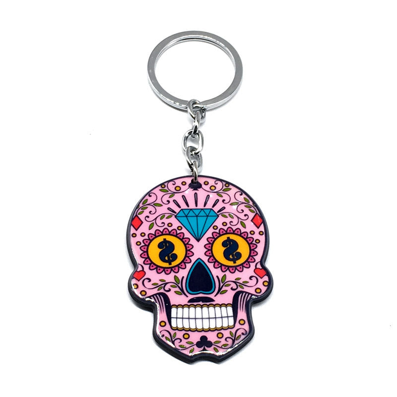 Unisex Skull Keychain Fashionable Plastic Key Ring Trendy Accessory For Bags And Keys Cool Holiday Gift For Gifting