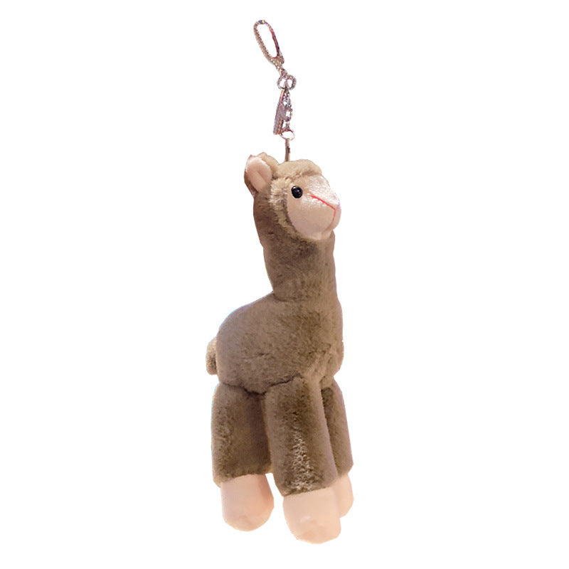 Plush Alpaca Keychain Cute Animal Handbag Pendant Soft Cuddly Toy Accessory Perfect Gift For Alpaca Lovers Now