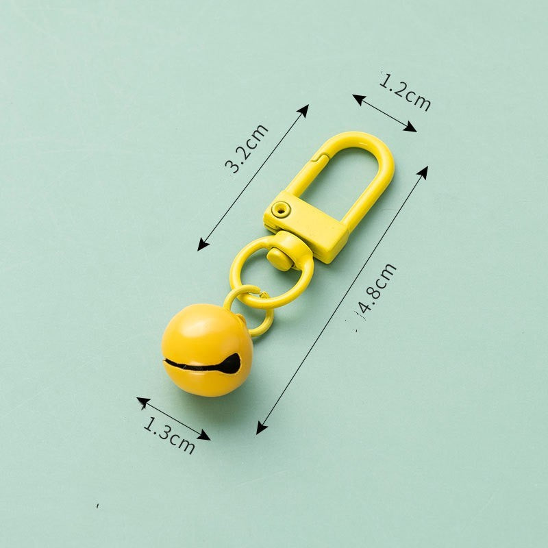 Iron and Copper Bell Keychains Pendants Durable Metal Key Chains Accessories Decorative Charms for Purses Bags