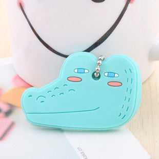 Cartoon Silicone Key Chain Pendant Soft Touch Key Holder Cute Animal Designs for Keys Bags Easy to Find and Open Doors