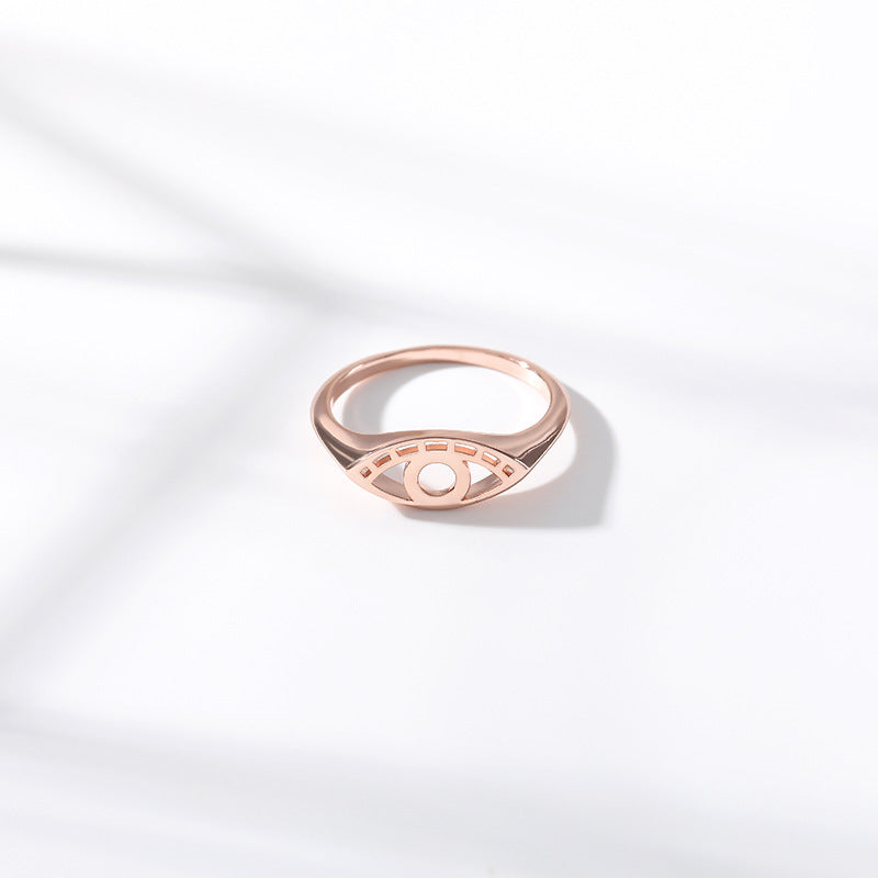Geometric Hollow Copper Ring For Women Simple Band Fashion Jewelry Size 7 Gold Silver Rose In Copper Rose Gold