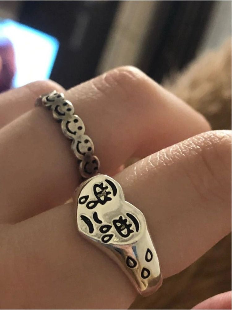 Layered Snake Chain Ring With Rhinestone Detailing Electroplated Zinc Alloy Geometric Design Elegant Style Now
