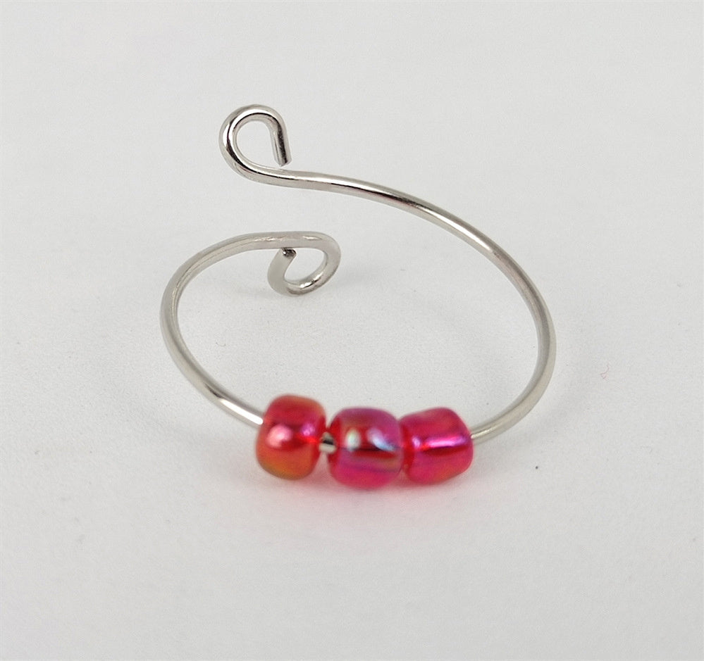 Rotating Anxiety Relief Ring Adjustable Fidget Band Geometric Alloy Electroplated Fashion Ring Cute Knuckle Ring