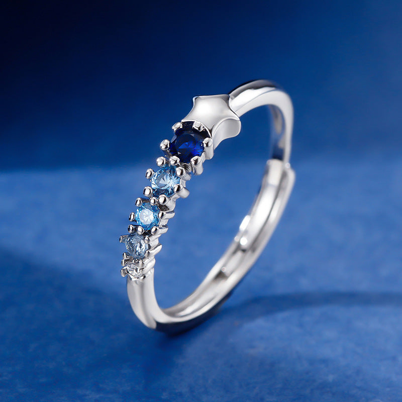 Womens Copper Ring With Cross Design Geometric Zircon Inlay Ladies Jewelry Fashion Ring Elegant Daily Wear Now