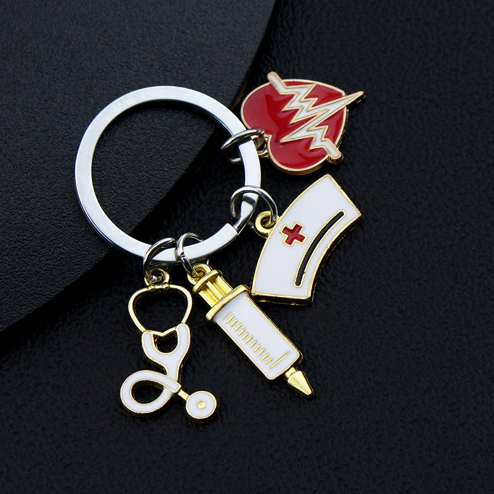 Love Heart Buckle Pendant Keychain Alloy Keyring For Bags Purses And Keys Cute Decorative Accessory Gift Charm