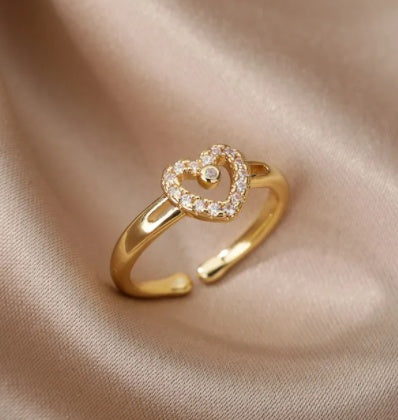 Geometric Copper Ring With Bee Design European American Fashion Statement Jewelry Fishbone Ring Golden Elegant