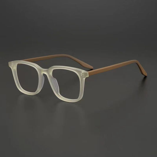 Mens Retro Anti Blue Light Glasses Full Rim Frame Eyeglasses Plain Lens Frosted Box Design Fashion New Fashion