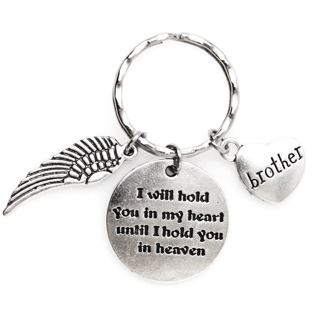 Unisex Wings Keychain Pendant For Family Members Durable Zinc Alloy Metal Key Chain Accessory Sisters Brothers