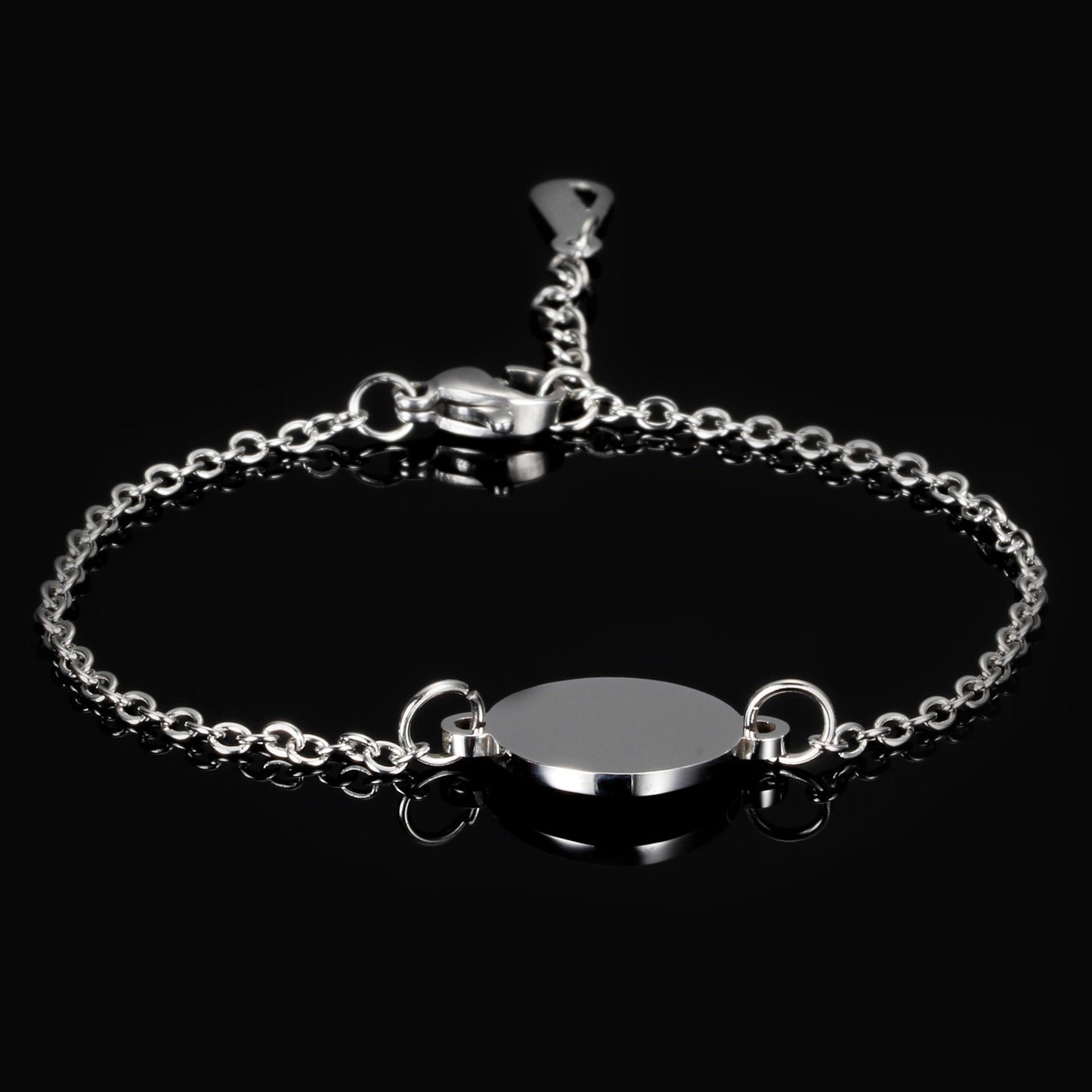 Stainless Steel Bracelet with Round Element Design for Women