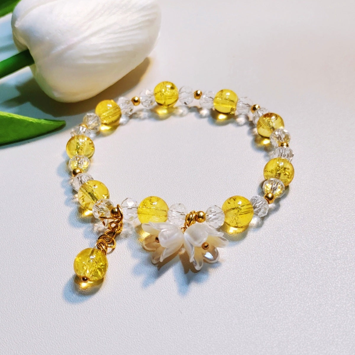 Unisex Geometric Colorful Glaze Bracelet Travel Gift