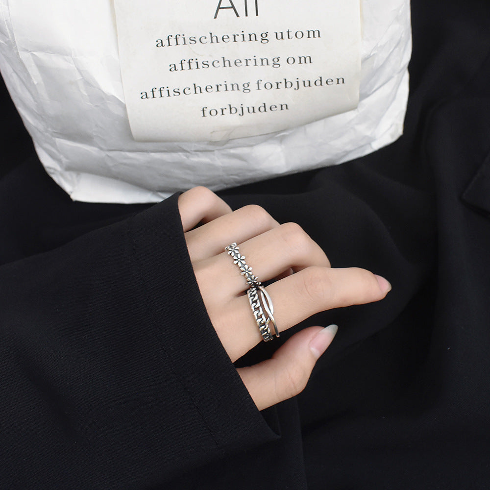 Sterling Silver Wave Ring Vintage Style 925 Silver Ring For Women Gift For Her Vintage Style Accessory For All