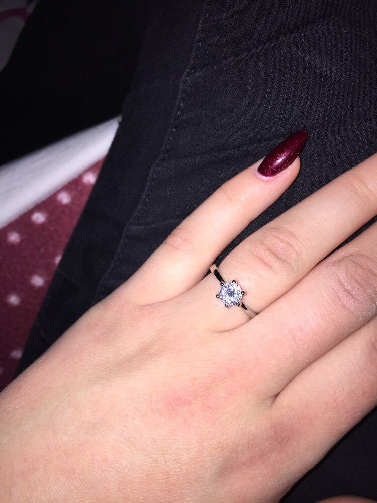 White Copper Zircon Ring For Women Geometric Design Gold Plated Inlay With Wedding Style Sizes 4 5 6 7 8 9 10X