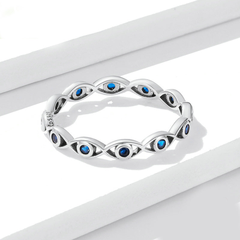 Womens 925 Sterling Silver Ring With Spades Heart Design Diamond Cut Gemstone Inlay Fashion Jewelry For Silver