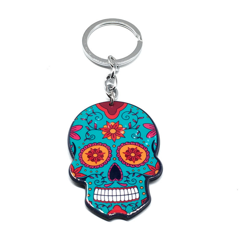 Unisex Skull Keychain Fashionable Plastic Key Ring Trendy Accessory For Bags And Keys Cool Holiday Gift For Gifting