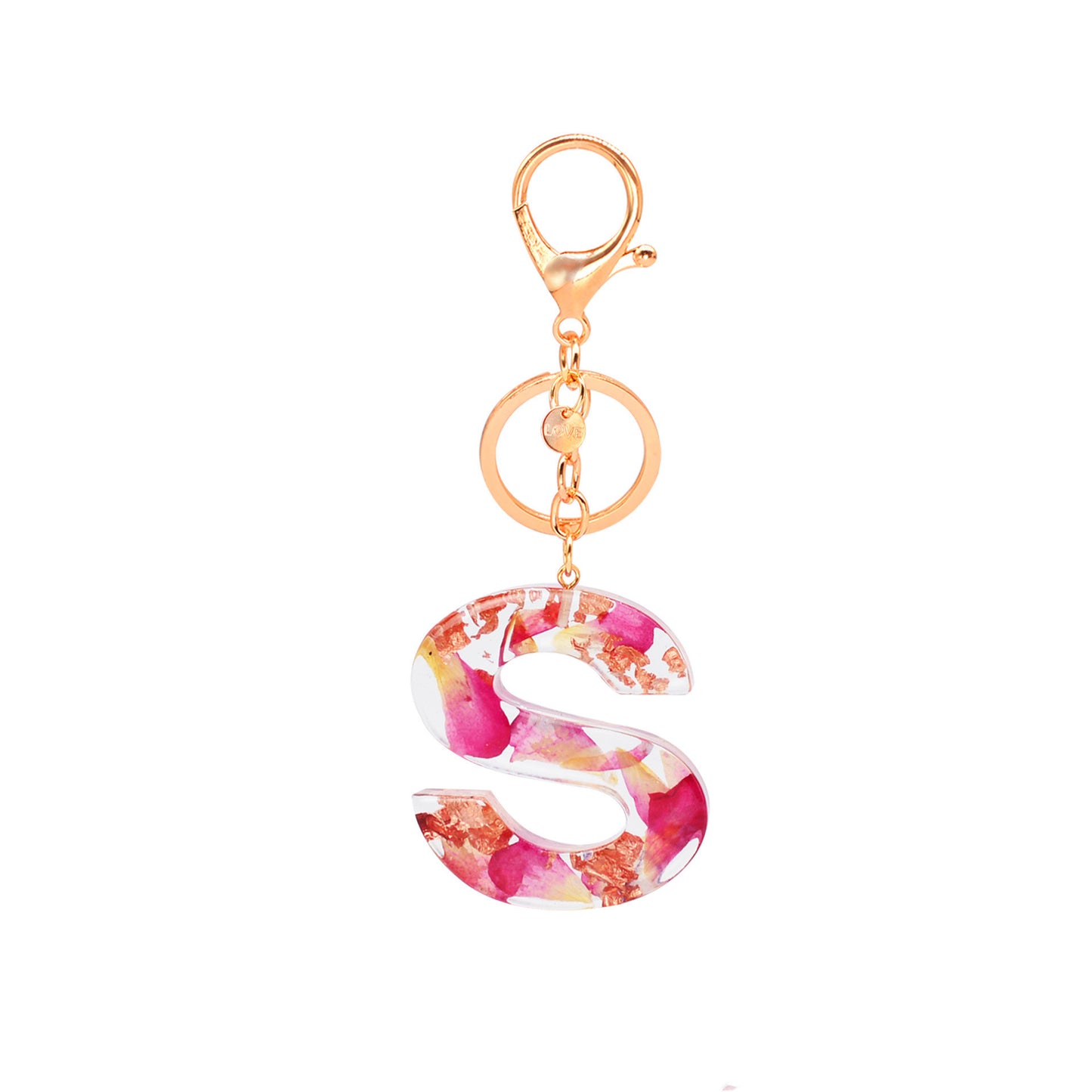 Resin Letter Keychain Initial Pendant English Alphabet Charm For Keys And Bags Backpacks Decoration For Travel