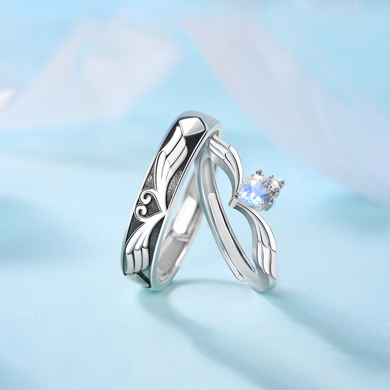 Couple Rings Adjustable Geometric For Women And Men Electroplated Matching Copper Promise Rings Size Adjustable