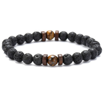 Vintage Volcanic Stone Beaded Bracelet Durable And Stylish For Daily Wear And Occasions For Everyday Style Use