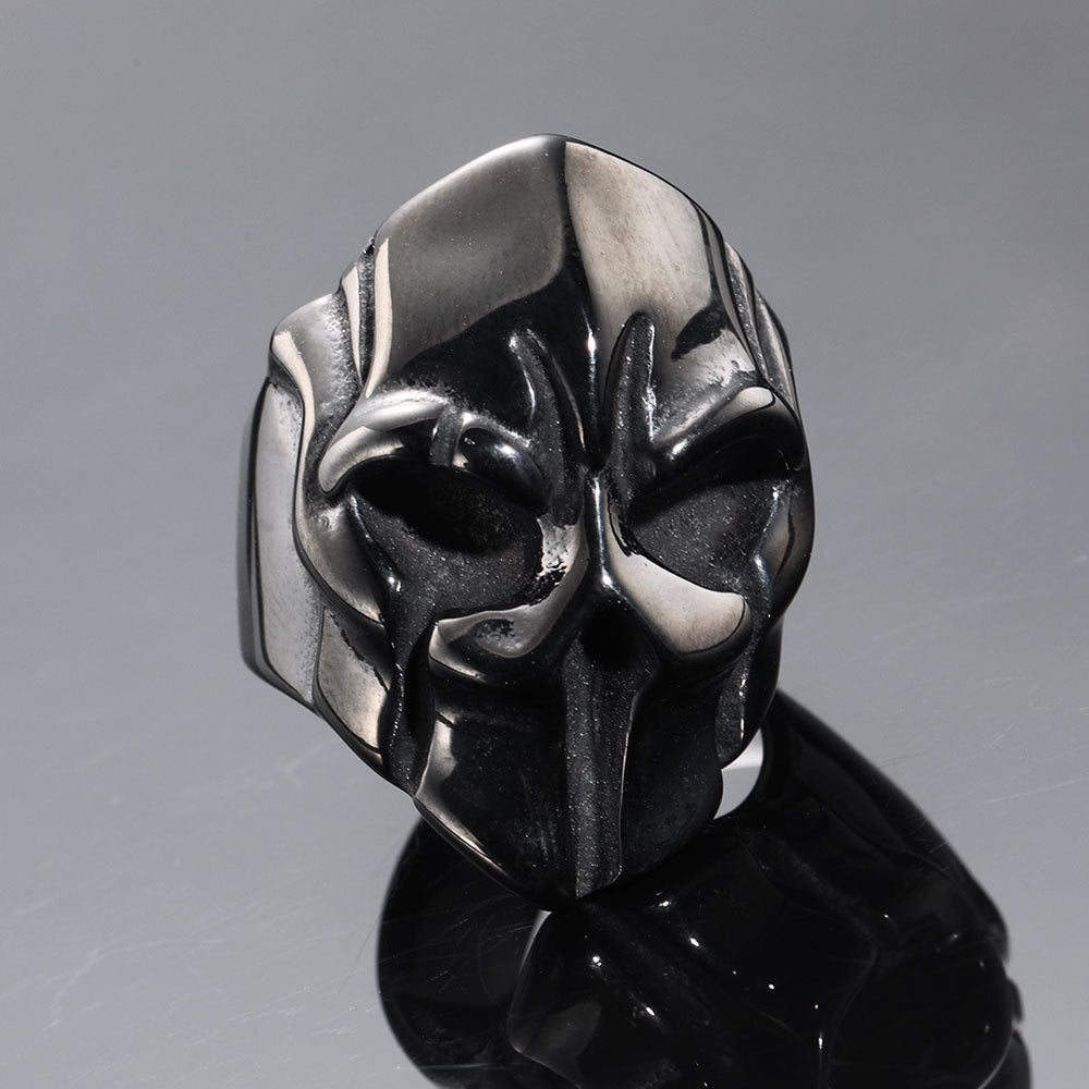 Titanium Steel Mens Ring Geometric Design Punk Style Jewelry for Modern Fashion Accessory Everyday Modern Look