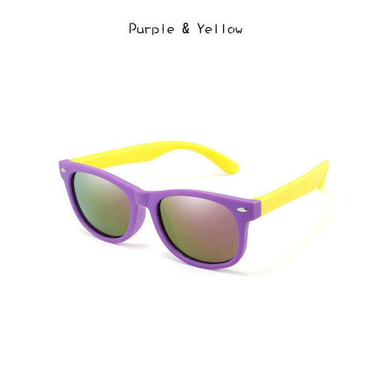 Kids Polarized Sunglasses Resin Lens Eye Protection For Outdoor Activities Fashion Frames Light Durable Secure