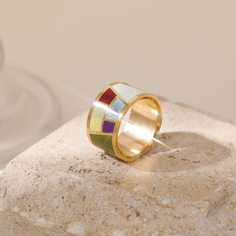 Unisex Scarf Buckle Clip For Clothes T Shirt Knotted Ring Copper Accent Accessory Corner Style Polished Copper