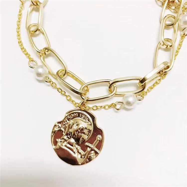 Glossy Alloy Chain Bracelet Set With Ethnic Design And Hollow Metal Elements For Fashion Jewelry Enthusiasts Today