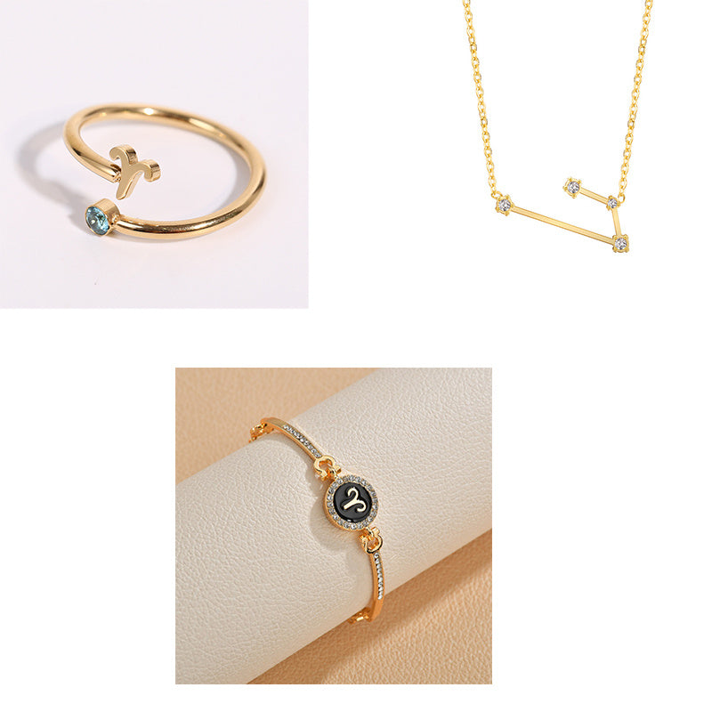 Womens Electroplated Alloy Constellation Fashion Jewelry Anniversary Gift Travel Gift Business Present Elegant