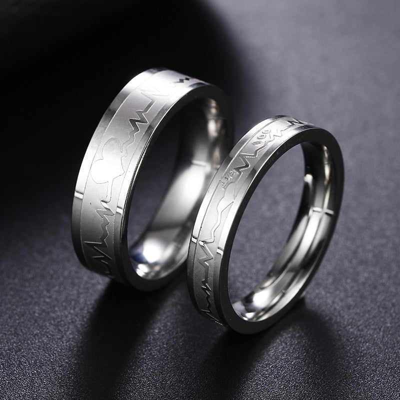Stainless Steel Ring For Men And Women Minimalist Design Electroplated Silver Finish Band Jewelry Unisex Everyday Style