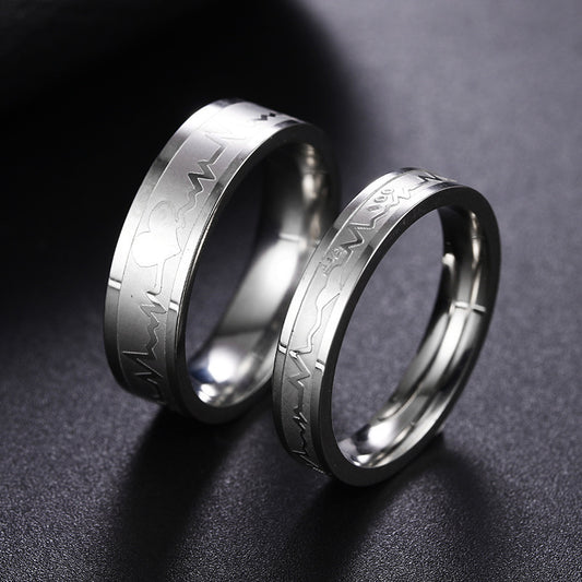 Stainless Steel Ring For Men And Women Minimalist Design Electroplated Silver Finish Band Jewelry Unisex Everyday Style