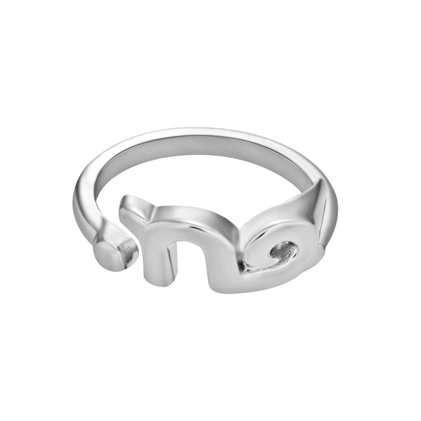 Unisex Zodiac Constellation Ring Adjustable Opening Alloy Electroplated Creative Symbol Jewelry Fashion For All