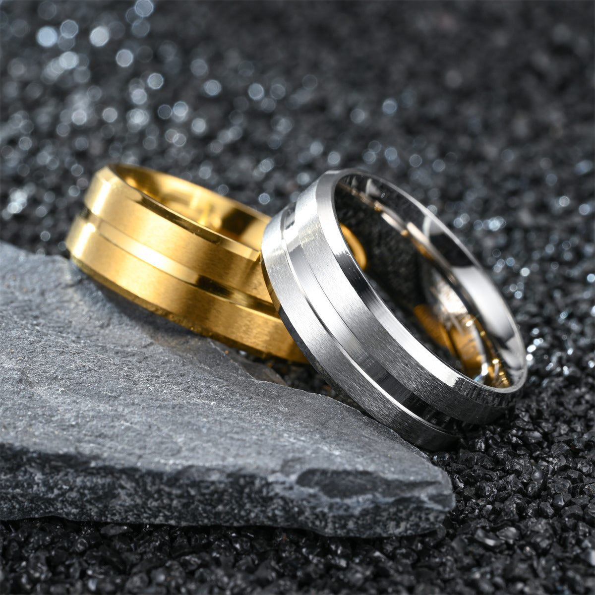 Unisex Matte Stainless Steel Ring Simple Band Fashion Jewelry For Men And Women High Quality Beautiful For All