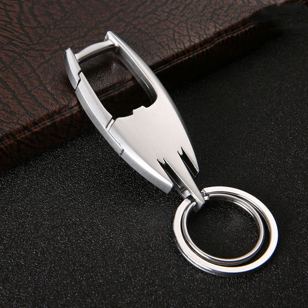 Unisex Stainless Steel Doll Keychain Black Gold Silver Finishes Durable Metal Key Ring Gift For Advertising Promo