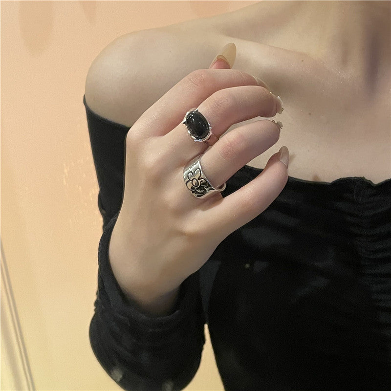 Womens Butterfly Tail Ring Alloy Electroplated Open Adjustable Zodiac Animal Design Ring For Women Girls Jewelry