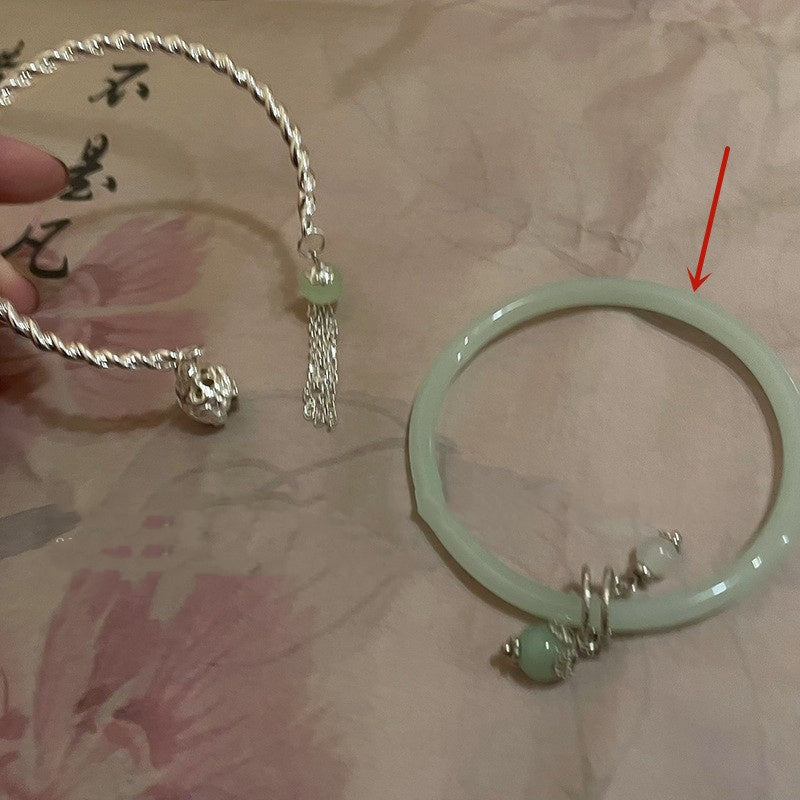 Unisex Pearl Bracelet Electroplated Alloy Bangle With Round Beads Design Fashion Jewelry Elegant Accessory for