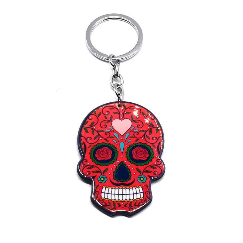Unisex Skull Keychain Fashionable Plastic Key Ring Trendy Accessory For Bags And Keys Cool Holiday Gift For Gifting