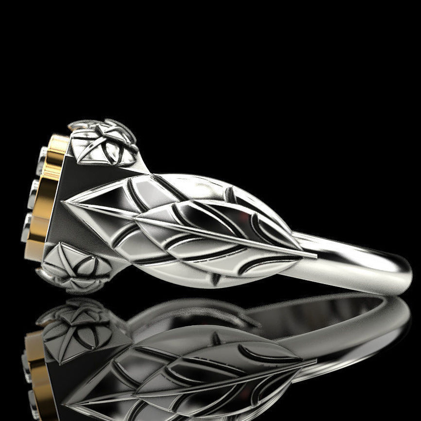 Mens Bullet Design Copper Ring Fashionable Statement Jewelry For Daily Party Wear Modern Edgy Durable Everyday Wear