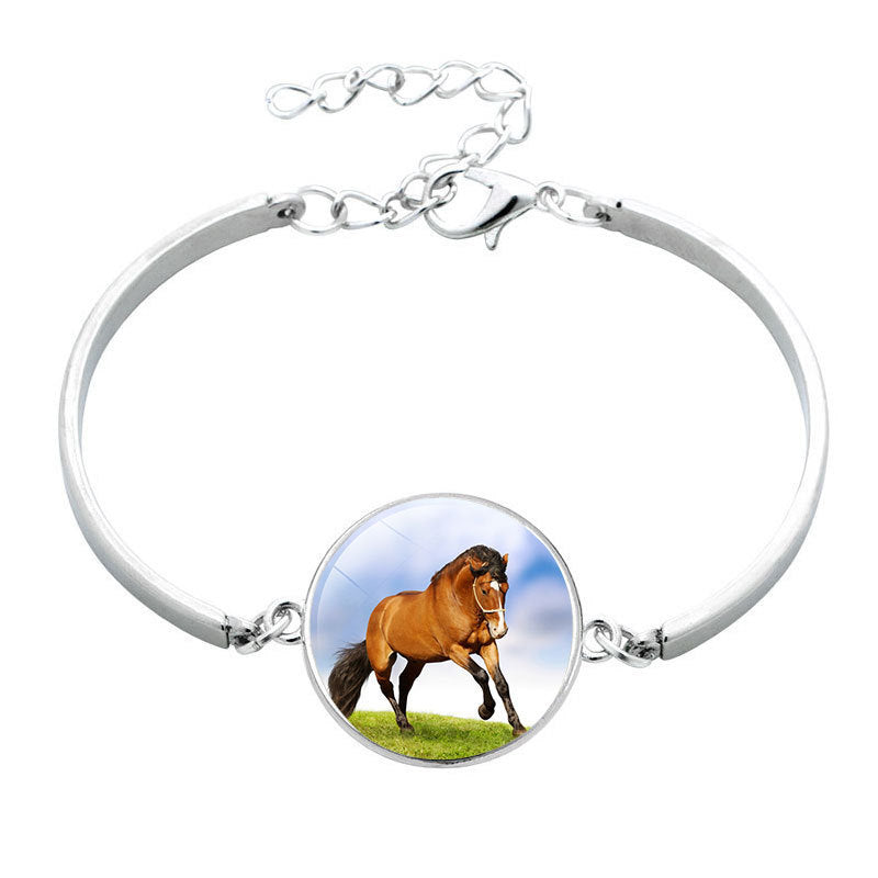 Unisex Horse Bracelet Electroplated Alloy Zodiac Design Jewelry Gift For Promotions Versatile Gift Accessory UK