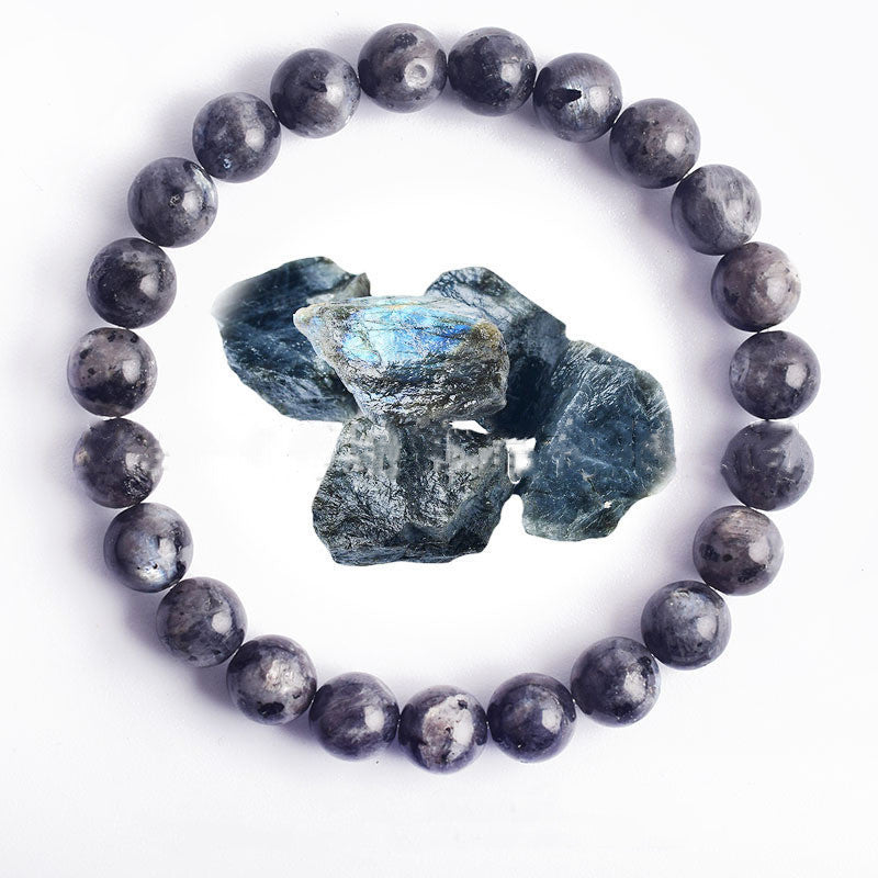 Unisex Bead Bracelet Natural Stone Hand Polished Vintage Geometric Spherical Design for Women and Men Elegance