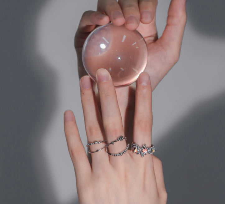 Womens Ring Floral Design Electroplated Alloy Jewelry Delicate Dainty Gift Birthday Trendy Everyday Wear Gifts