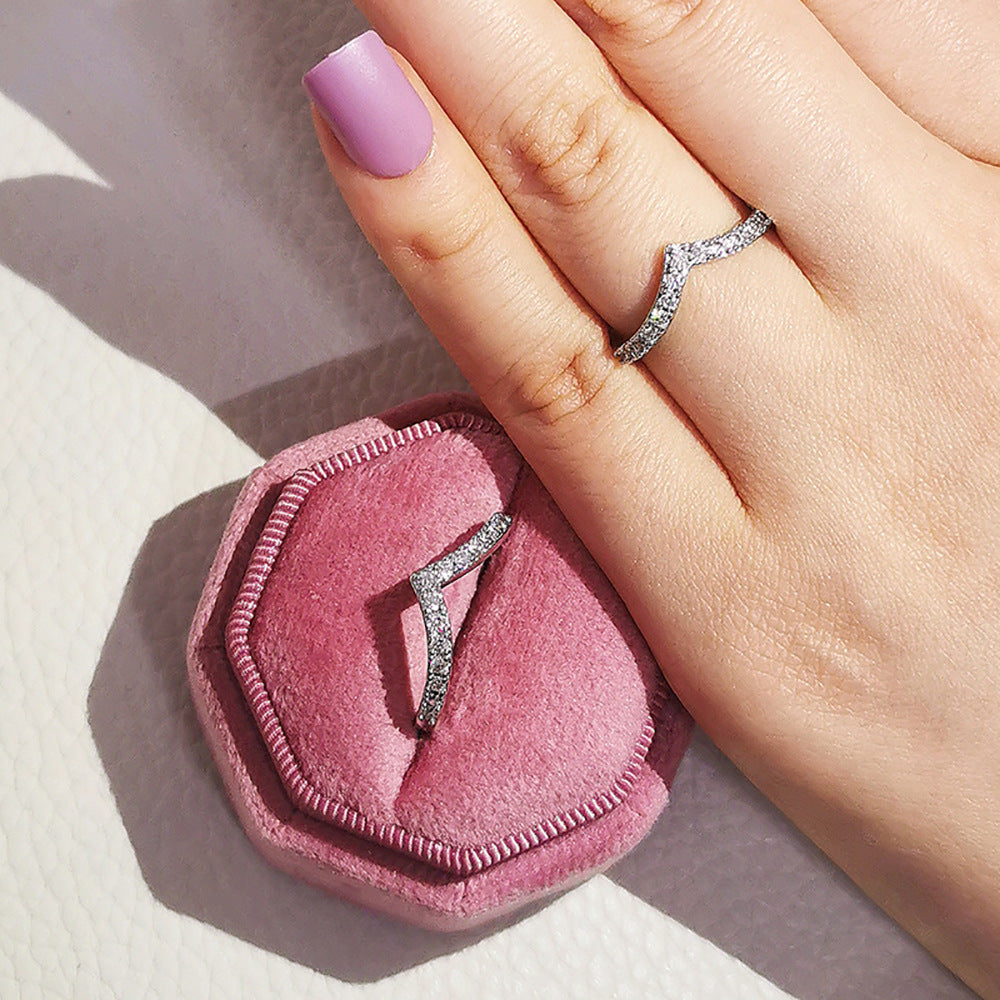 Copper Ring Electroplated Fashion Jewelry For Women Elegant Chic Band Ring Gift For Her Everyday Wear Trendy Accessory