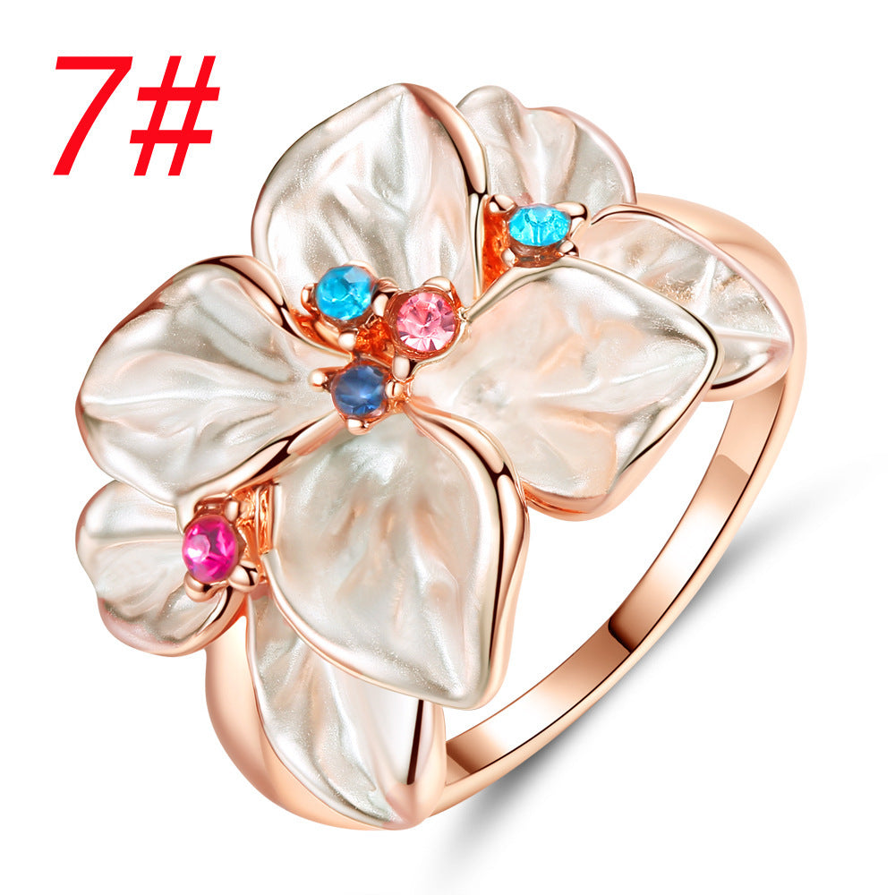 Geometric Design Copper Ring For Women Electroplated Jewelry European Inspired Fashion Accessory Timeless Style