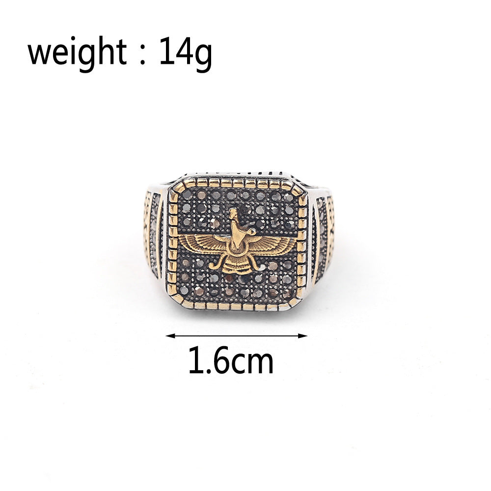 Unisex Alloy Constellation Ring Electroplated Classic European American Design Size 8 9 12 Ideal Gift For Style Lovers